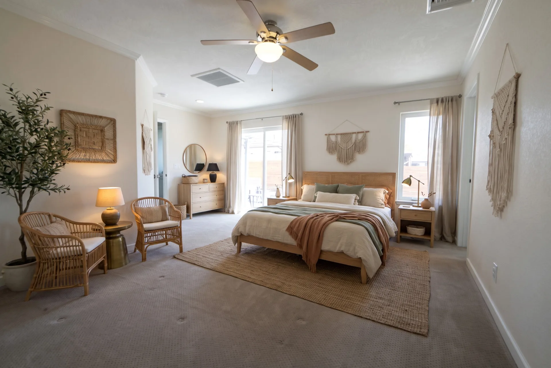 Bedroom after virtual staging